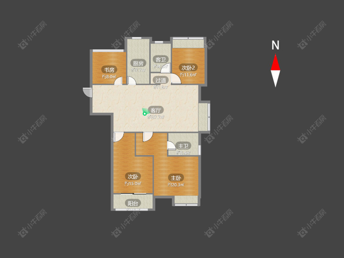 九龙仓时代上院房源户型图 常州九龙仓时代上院在售二手房源户型图_小牛看房