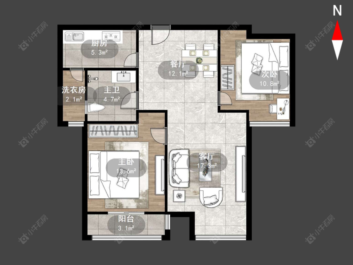 常州嘉宏盛世在售二手房源户型图_小牛看房