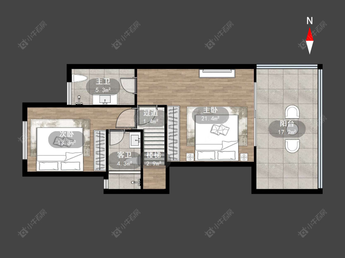 常州誉湖庄园沁园在售二手房源户型图_小牛看房