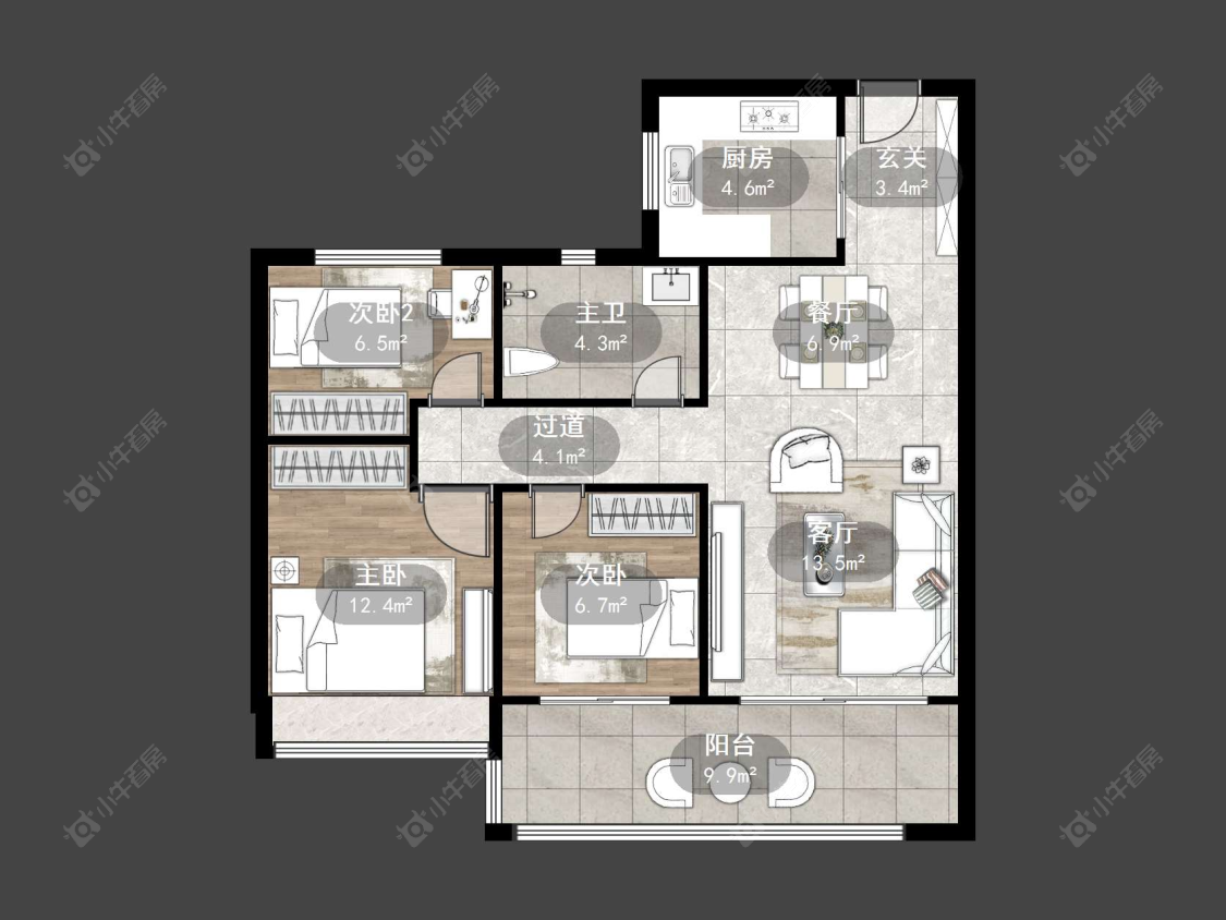 常州碧桂园壹号天禧在售二手房源户型图_小牛看房