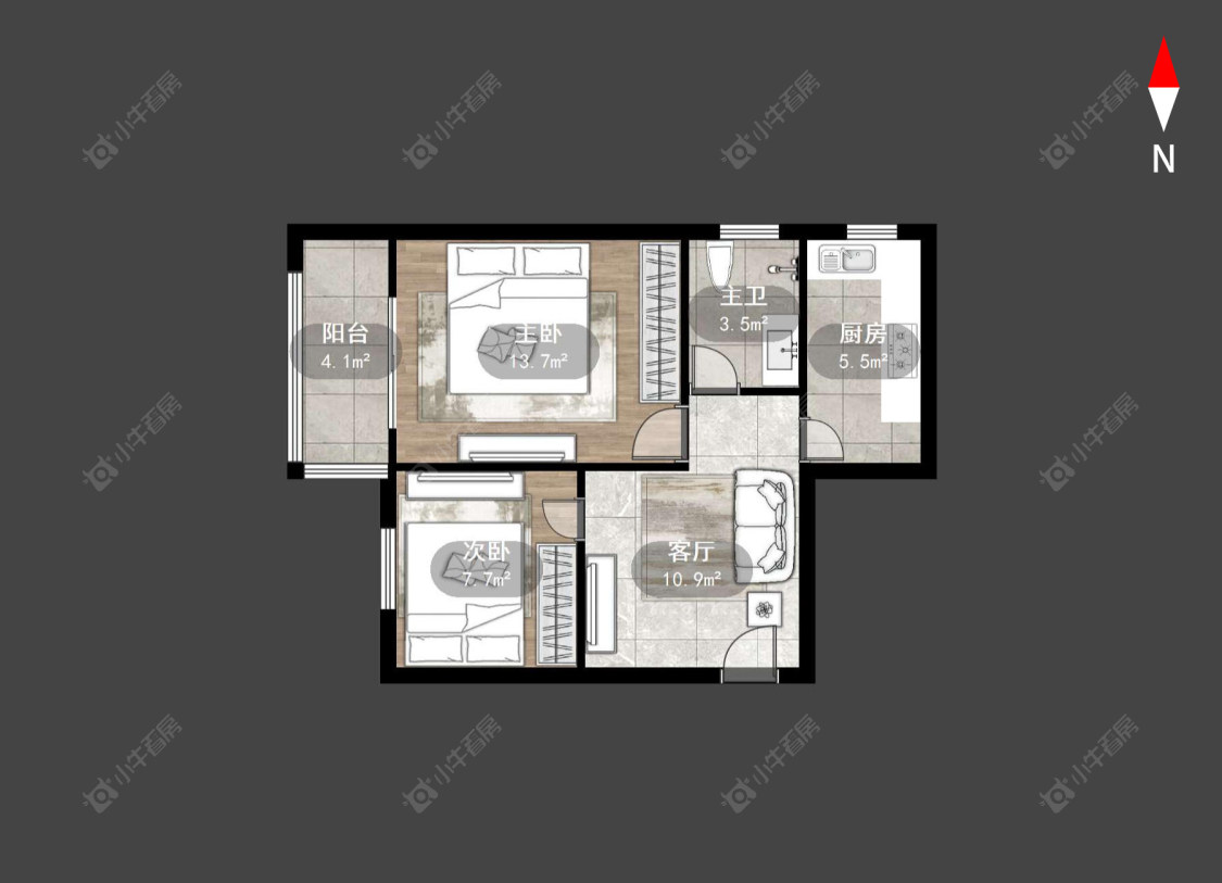 常州勤俭村在售二手房源户型图_小牛看房