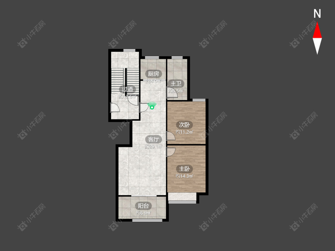 常州金色领寓在售二手房房源户型图_小牛看房