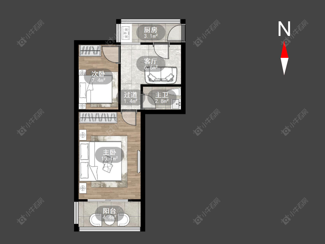 丽华一村房源户型图 常州丽华一村在售二手房源户型图_小牛看房