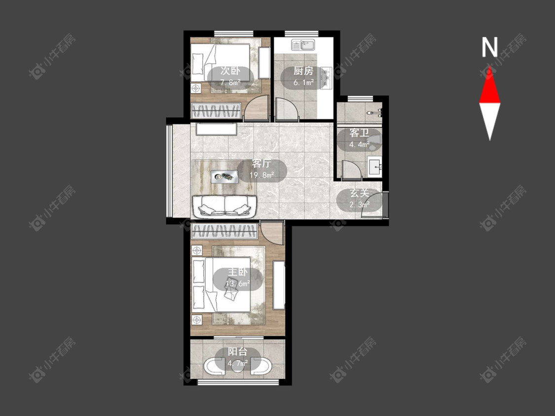 常州西林家园二期在售二手房源户型图_小牛看房
