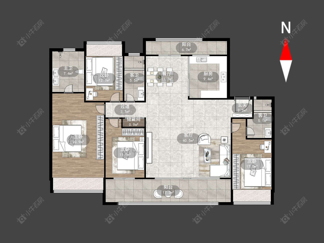 常州龙信臻园在售二手房源户型图_小牛看房