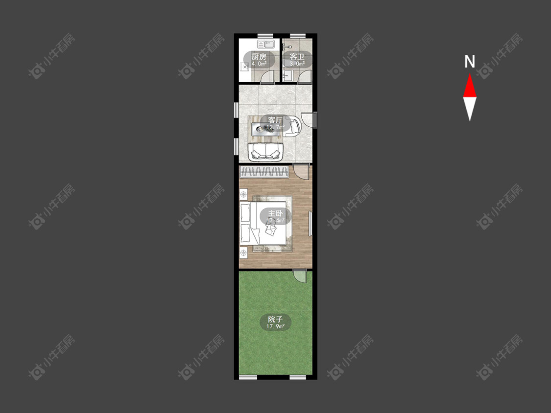 常州红梅新村在售二手房源户型图_小牛看房