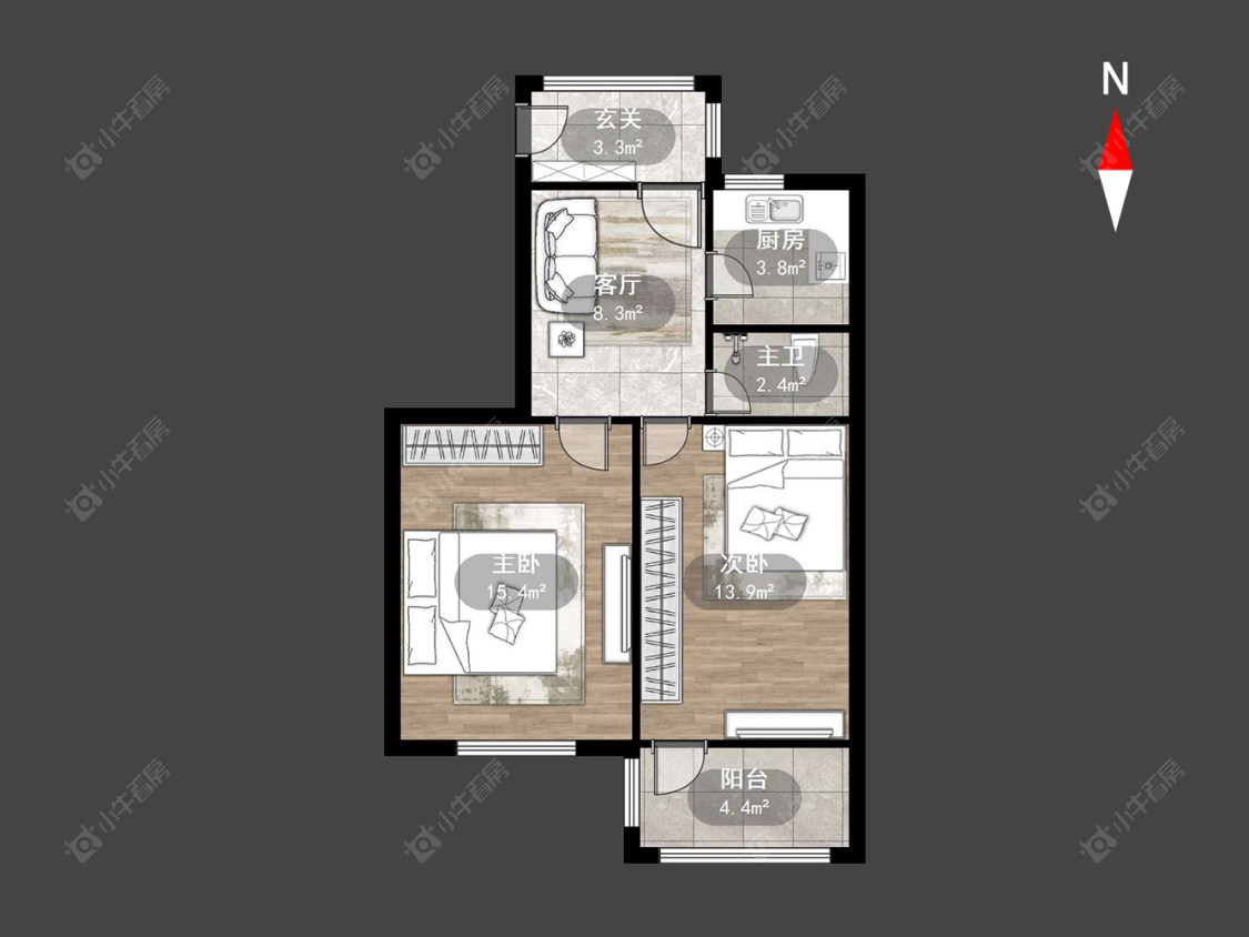 常州清潭五村在售二手房源户型图_小牛看房