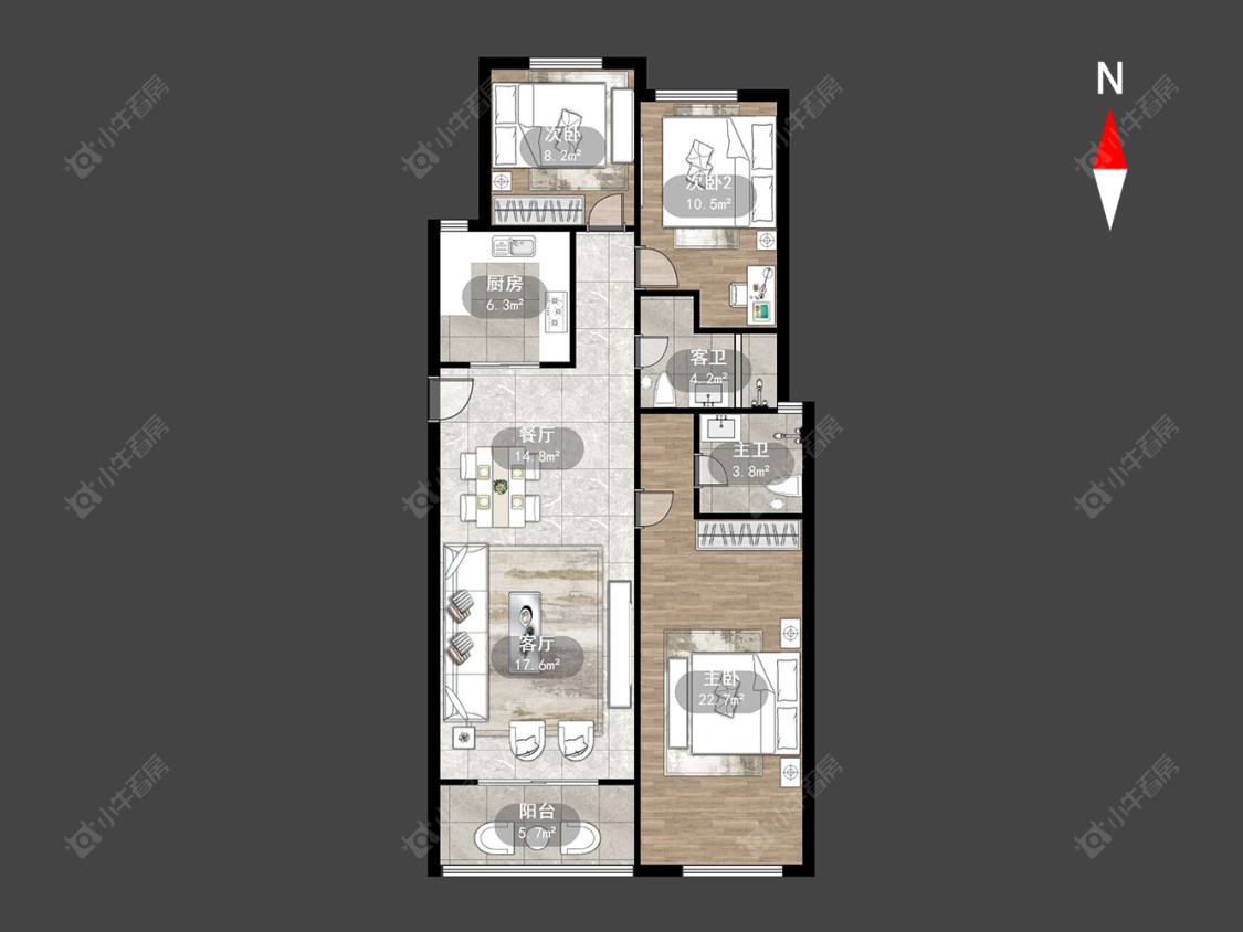 常州青建鼎都在售二手房房源户型图_小牛看房