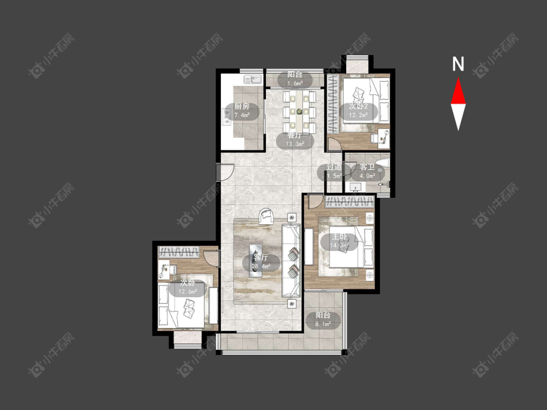 常州香梅花园在售二手房源户型图_小牛看房