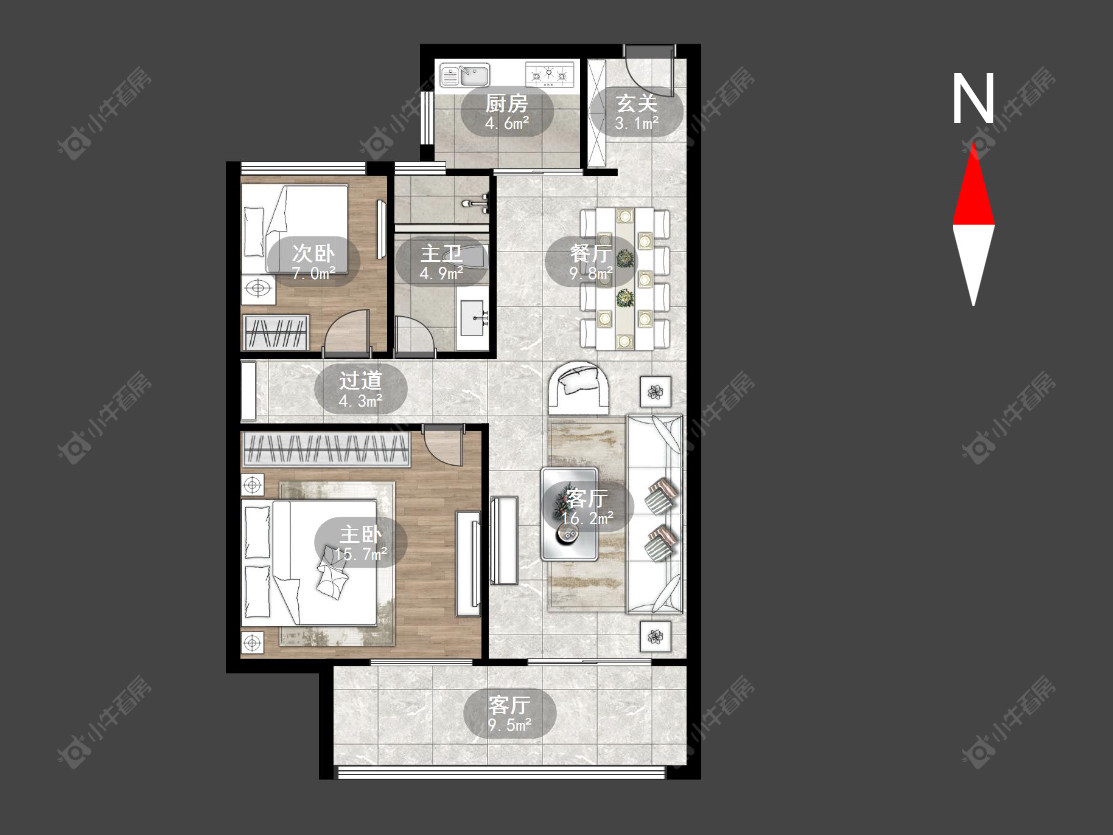 银河湾明苑三期房源户型图 常州银河湾明苑三期在售二手房源户型图_小牛看房