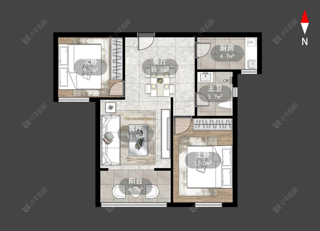 常州香溢紫郡二期在售二手房源户型图_小牛看房