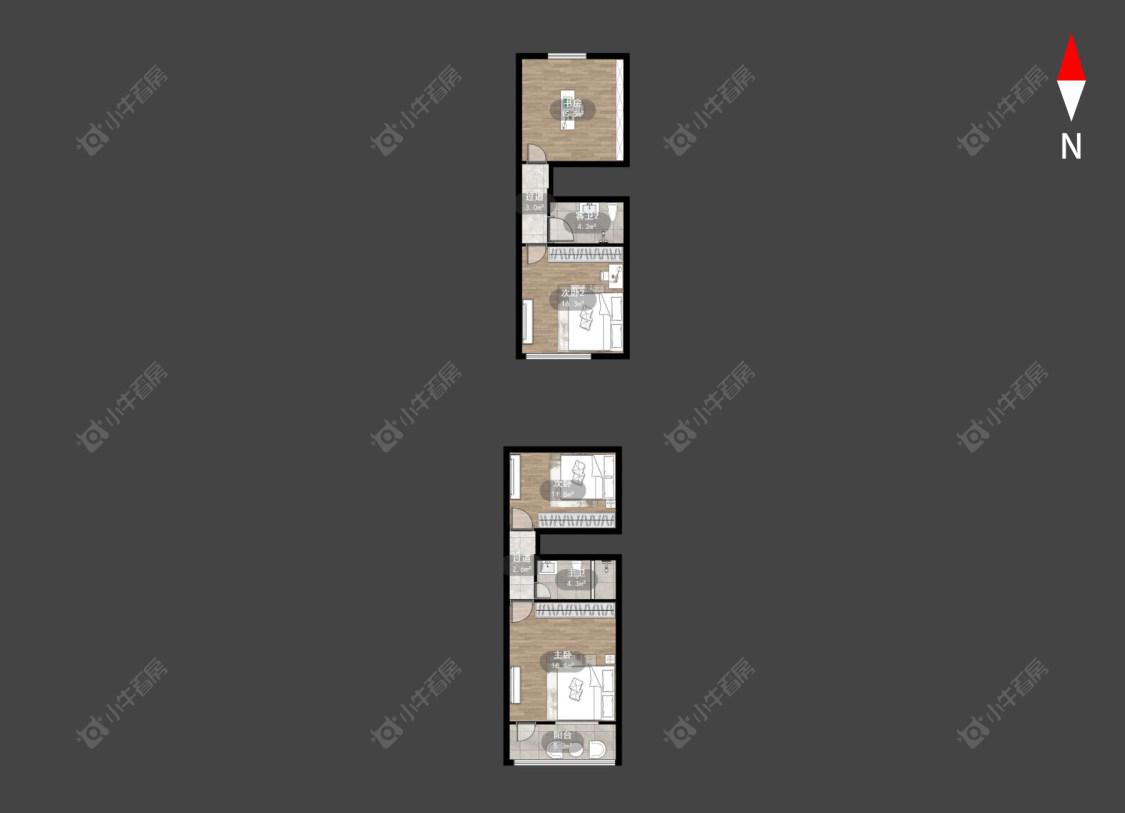 常州浦前张家村在售二手房源户型图_小牛看房