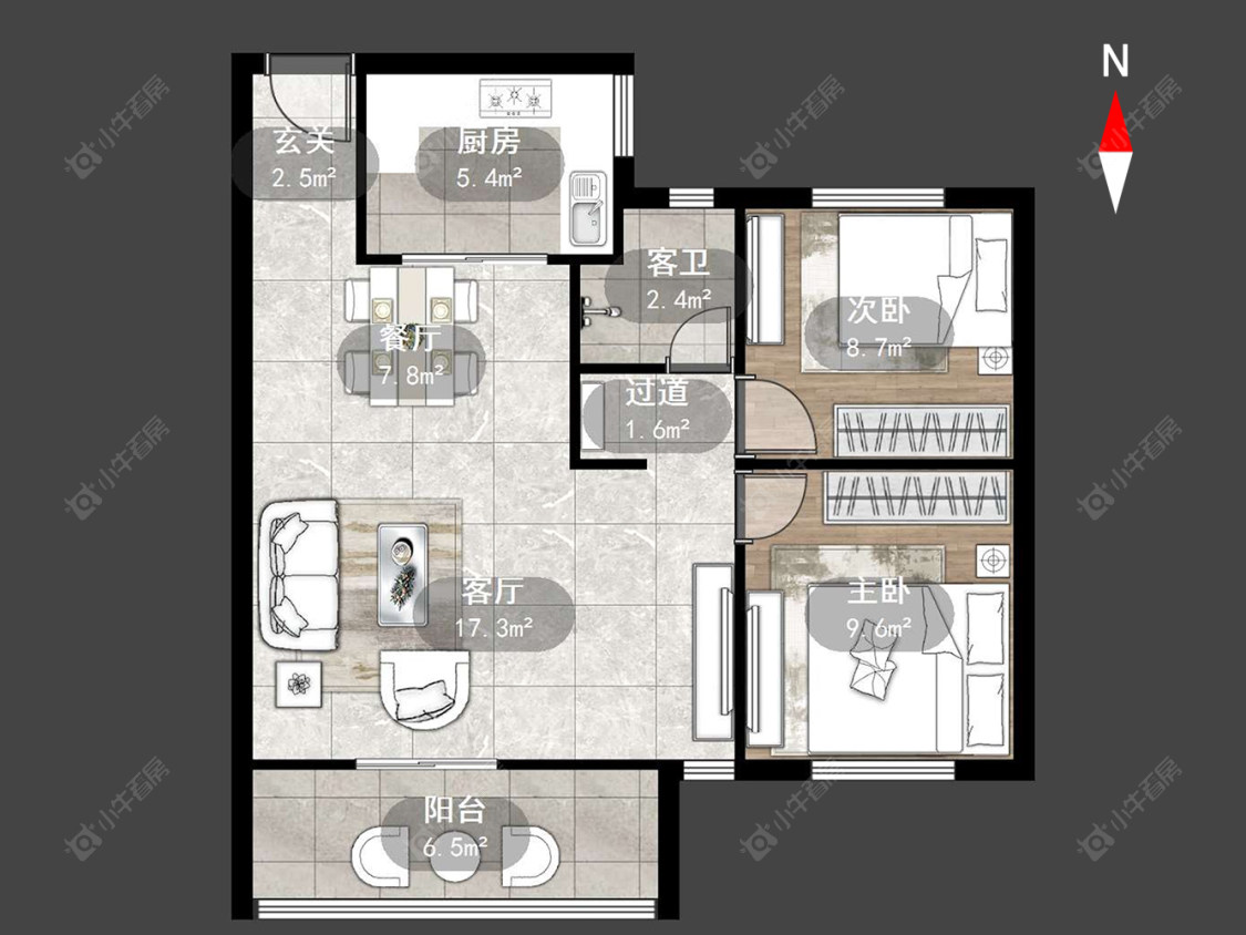 常州山水雅居在售二手房源户型图_小牛看房
