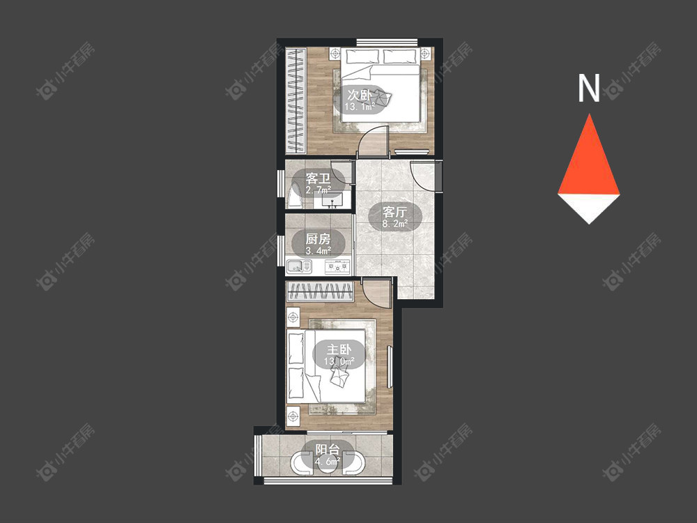 常州花园新村（钟楼）在售二手房源户型图_小牛看房