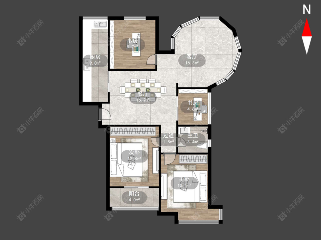 常州嘉宏盛世在售二手房源户型图_小牛看房