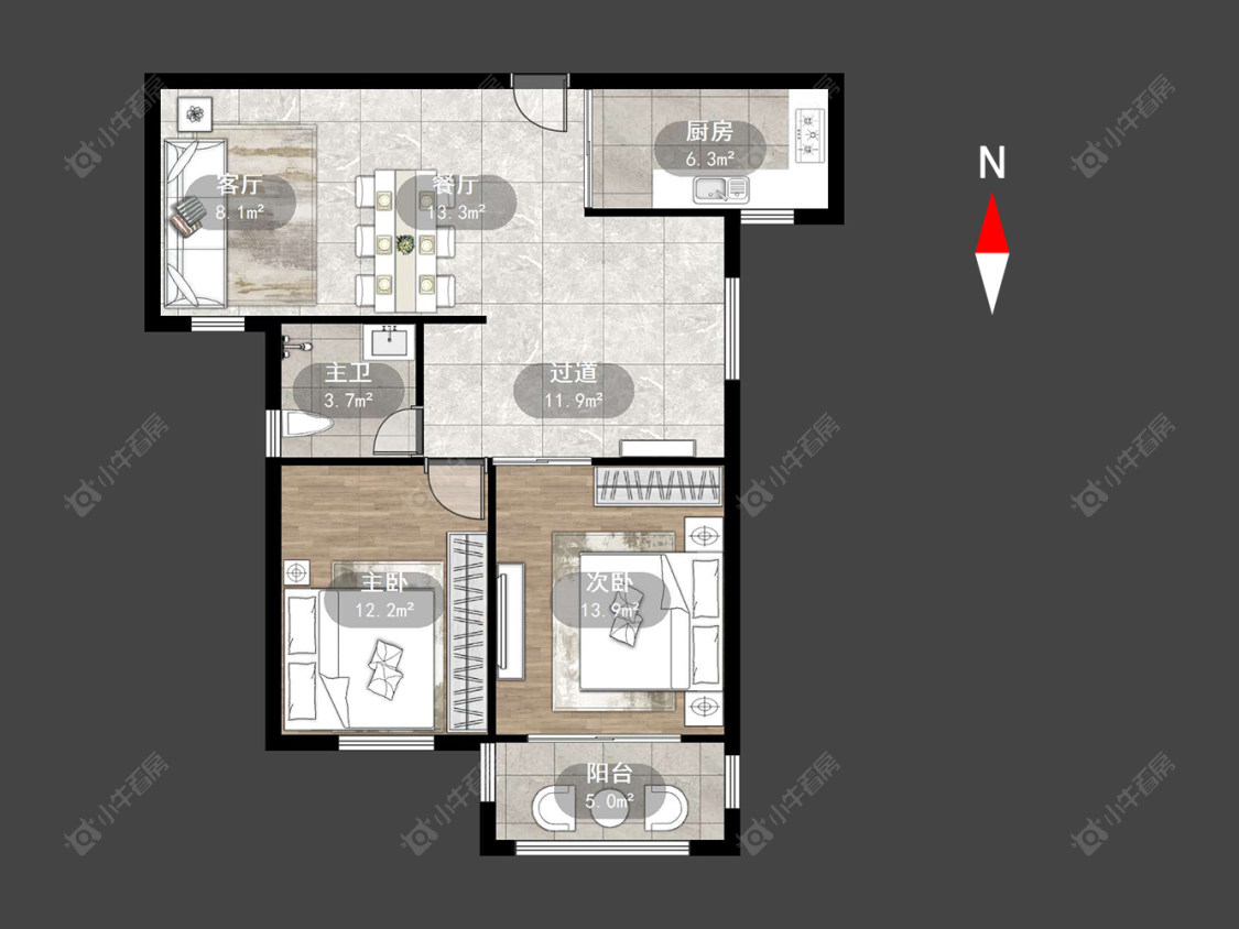 银河湾第一城一期房源户型图 常州银河湾第一城一期在售二手房源户型图_小牛看房
