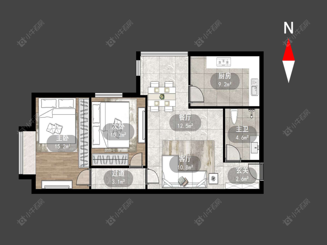 常州中创时代广场在售二手房源户型图_小牛看房