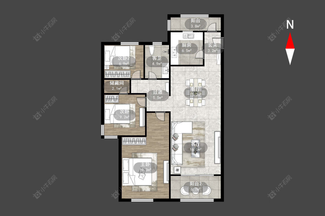 常州绿地峰云汇在售二手房源户型图_小牛看房