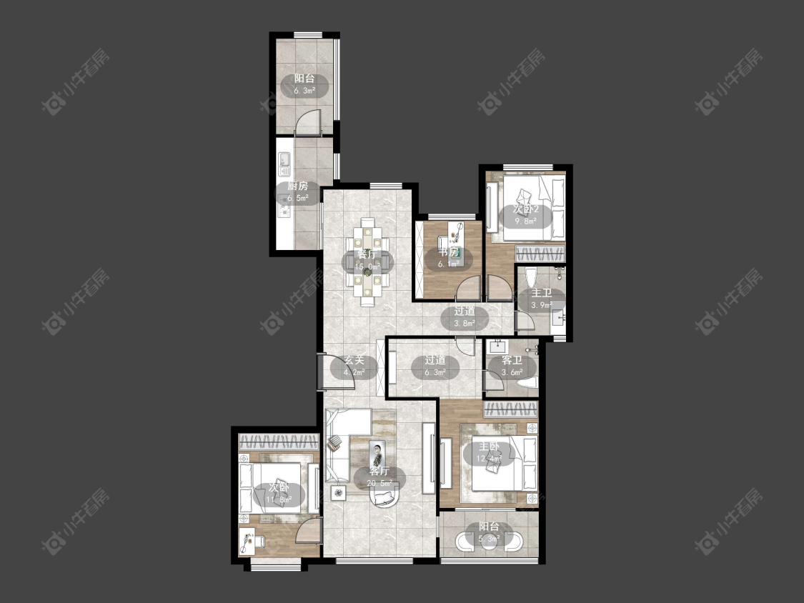 恒大名都二三期房源户型图 丹阳恒大名都二三期在售二手房源户型图_小牛看房