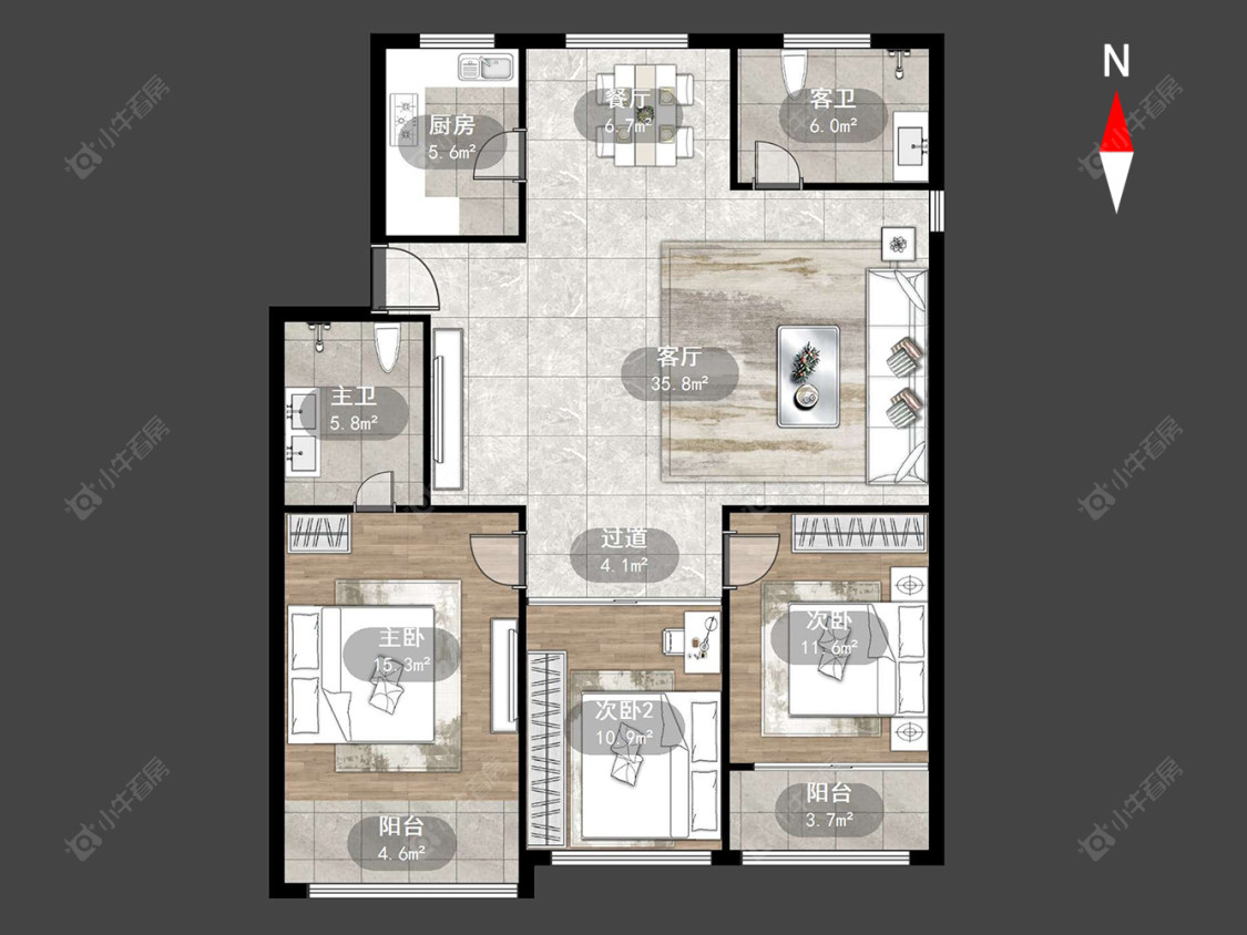 河苑家园一期房源户型图 常州河苑家园一期在售二手房源户型图_小牛看房