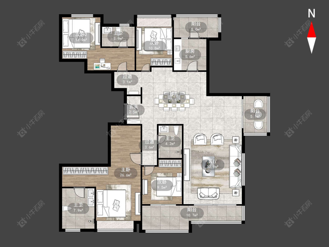 万科瑧湾汇(原蓝光黑钻)房源户型图 常州万科瑧湾汇(原蓝光黑钻)在售二手房源户型图_小牛看房