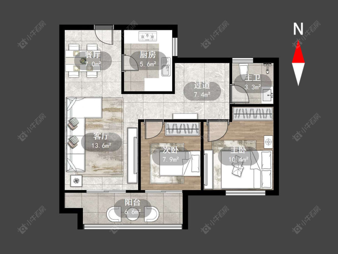 常州观湖名轩在售二手房源户型图_小牛看房