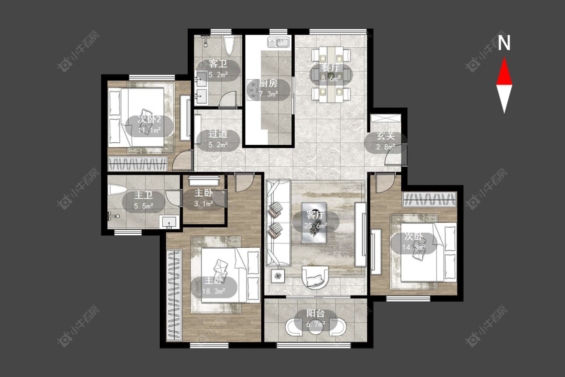 绿地峰云汇房源户型图 常州绿地峰云汇在售二手房源户型图_小牛看房