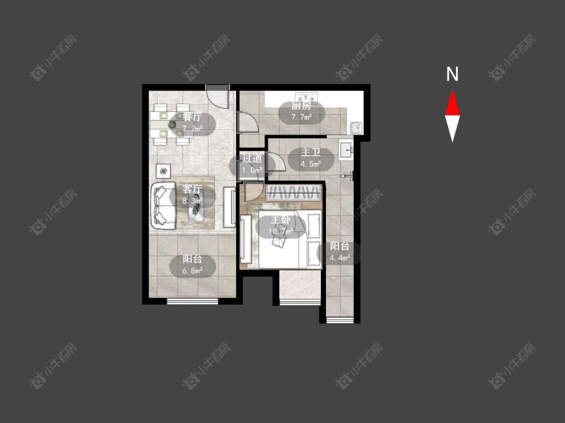 常州五洲国际在售二手房源户型图_小牛看房