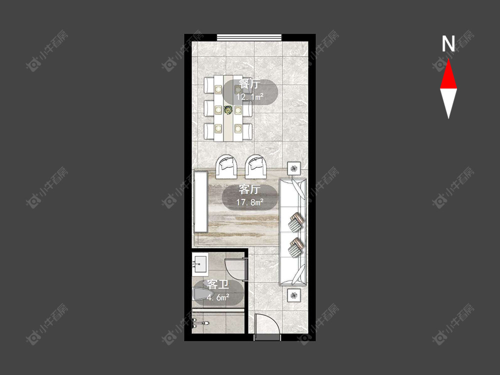 恒大御景房源户型图 常州恒大御景在售二手房源户型图_小牛看房