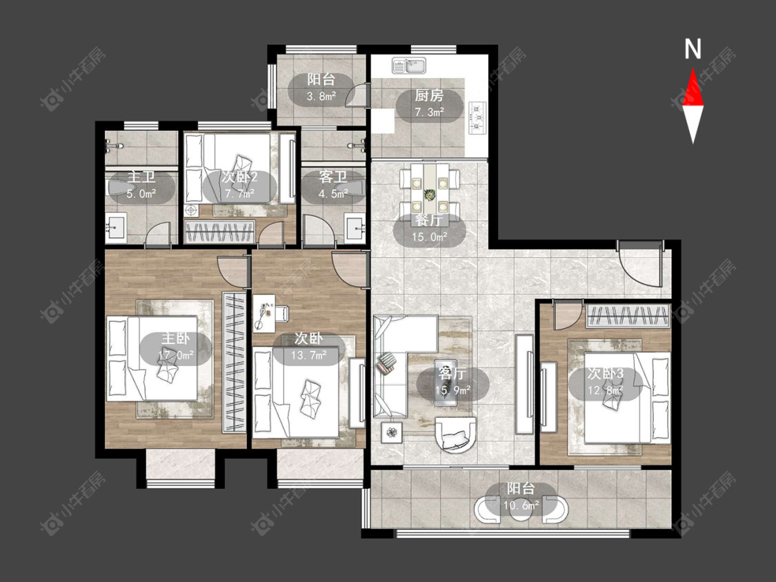 常州弘阳燕澜湾在售二手房源户型图_小牛看房