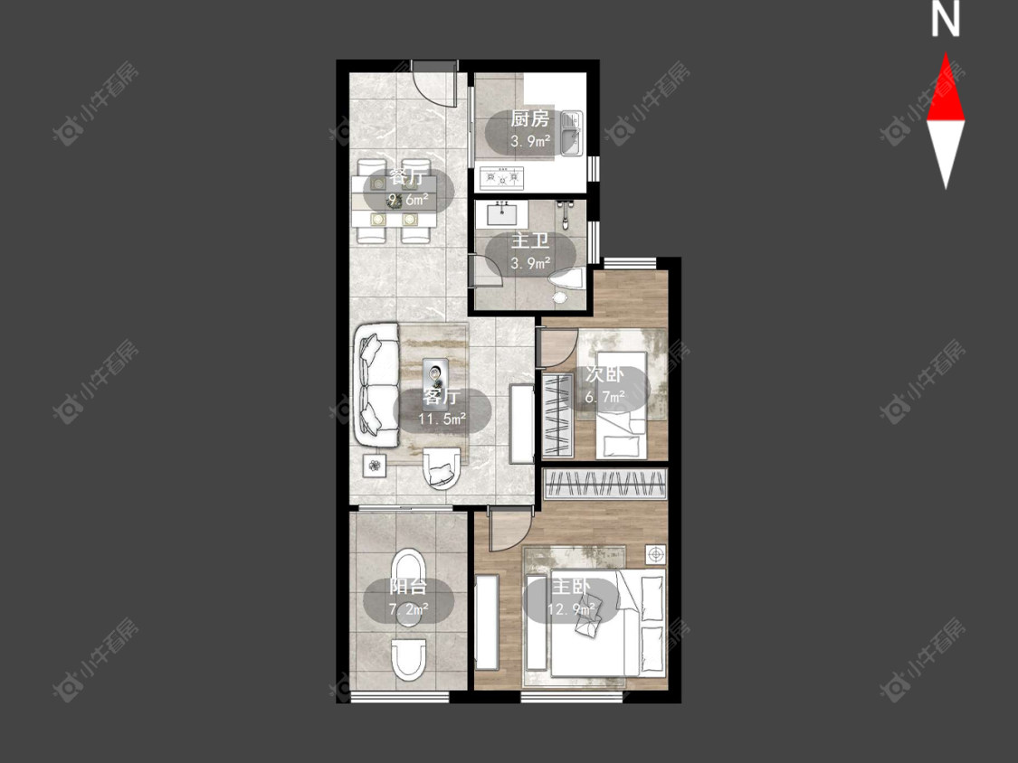 常州常发豪郡在售二手房源户型图_小牛看房