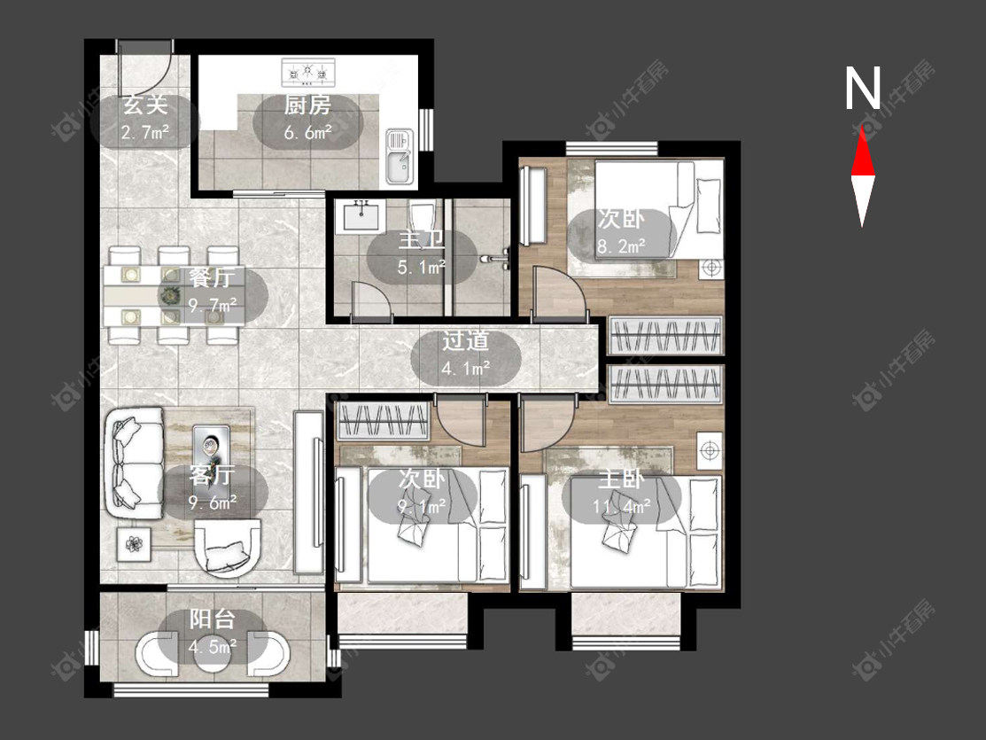 衡麓世家房源户型图 常州衡麓世家在售二手房源户型图_小牛看房