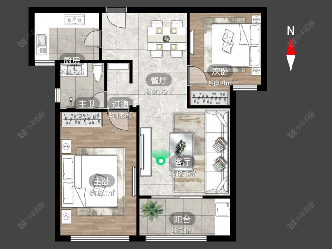 朗诗绿郡房源户型图 常州朗诗绿郡在售二手房源户型图_小牛看房