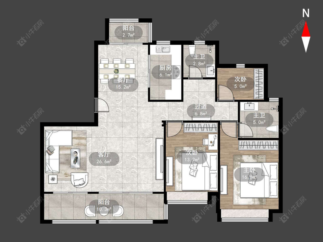 雅居乐路劲棠颂房源户型图 常州雅居乐路劲棠颂在售二手房源户型图_小牛看房