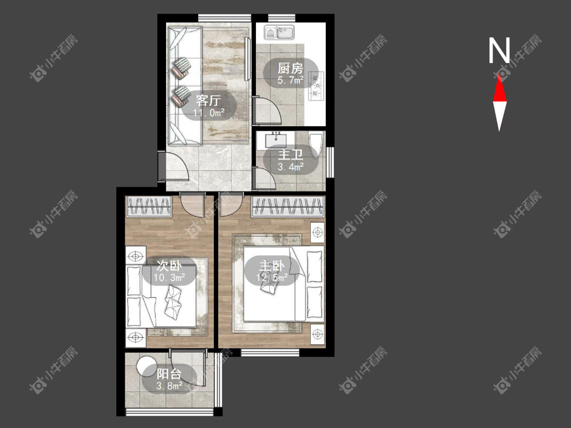 常州朝阳三村在租房源户型图_小牛看房