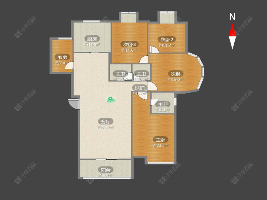 常州勤德家园在售二手房源户型图_小牛看房