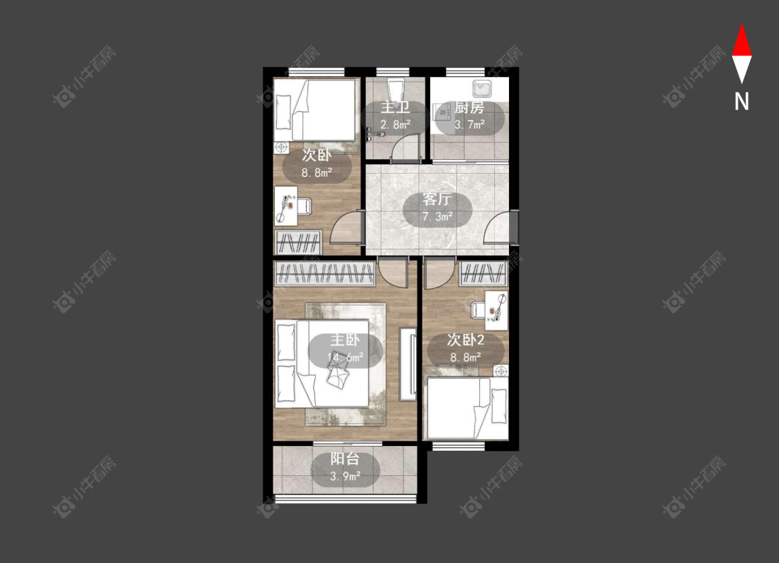 常州斜桥巷在售二手房源户型图_小牛看房