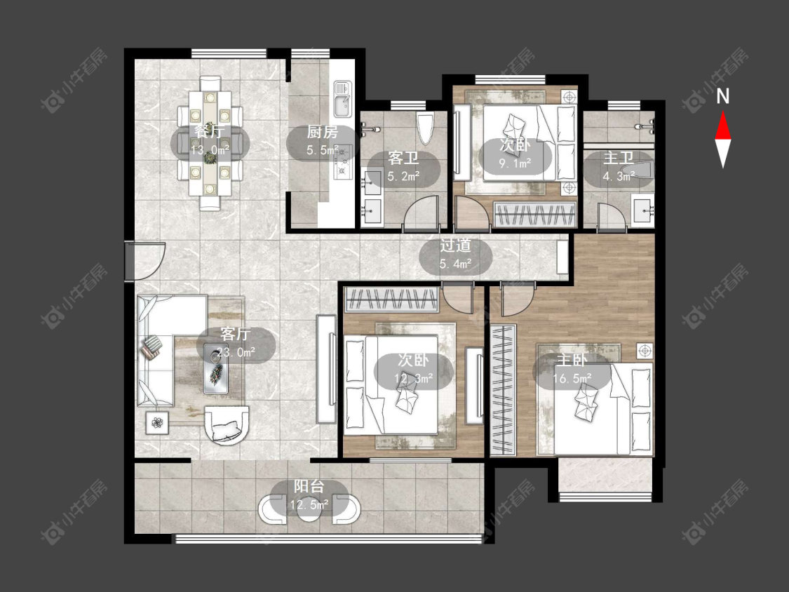 常州吾悦华府（金坛）在售二手房源户型图_小牛看房