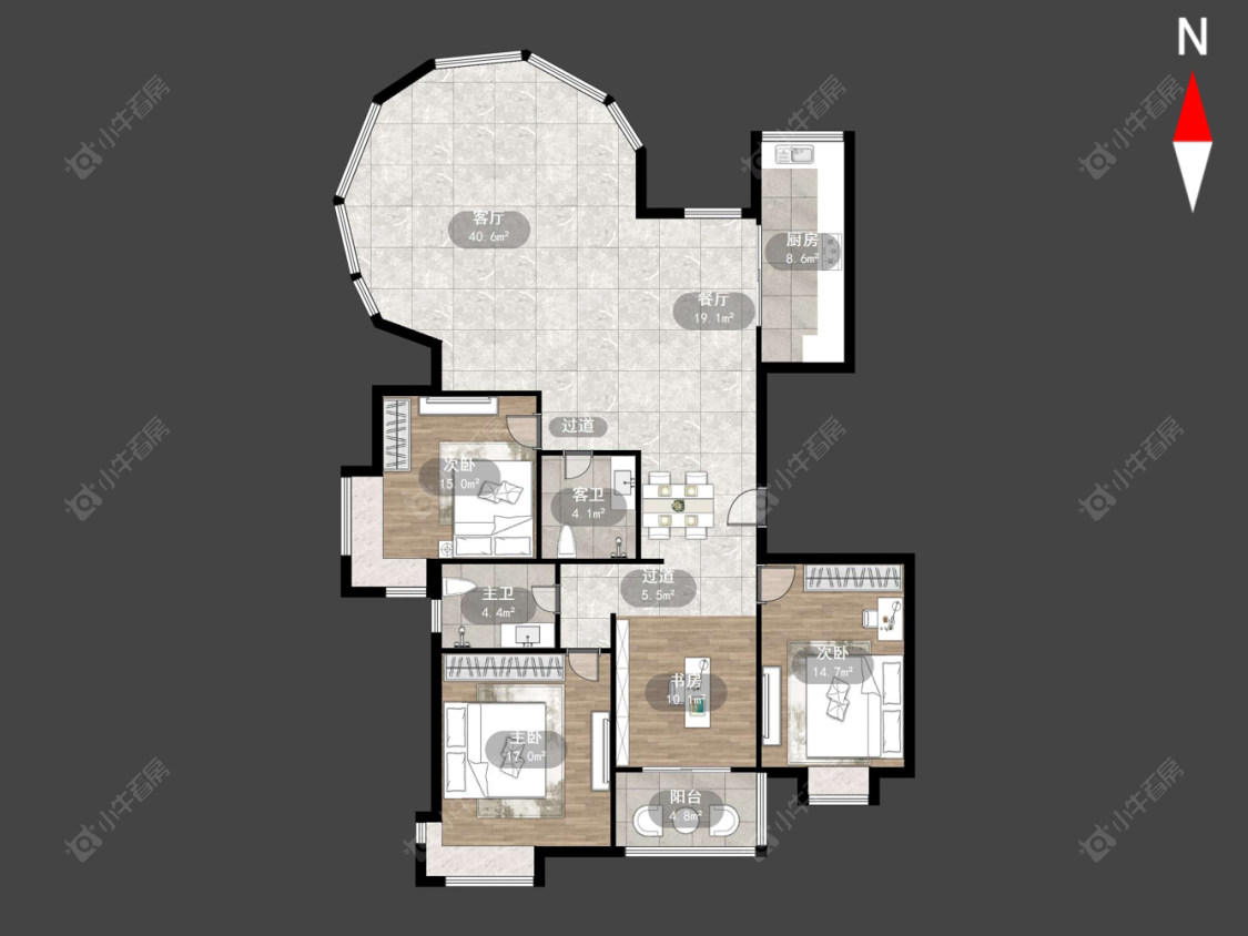 常州鹏欣丽都在售二手房源户型图_小牛看房