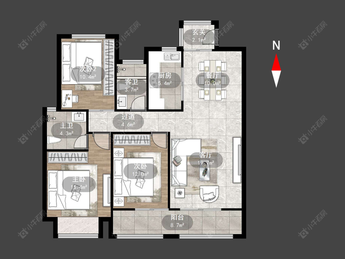 常州绿都万和城六区在售二手房源户型图_小牛看房