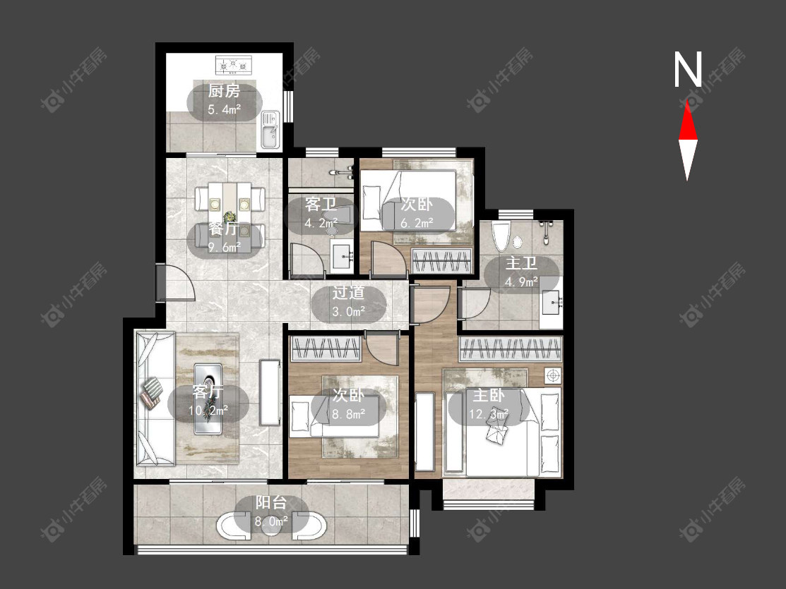 龙运天城房源户型图 常州龙运天城在售二手房源户型图_小牛看房