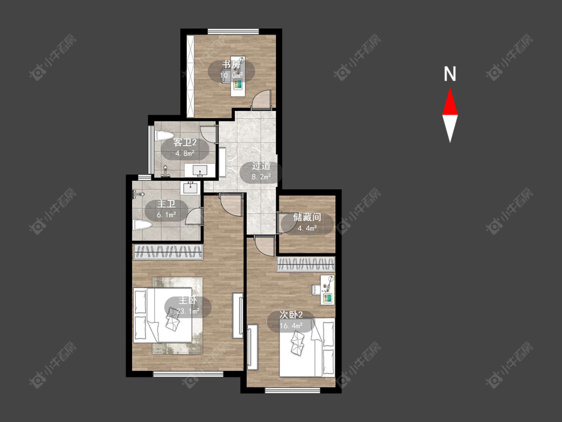 常州金地天际在售二手房源户型图_小牛看房