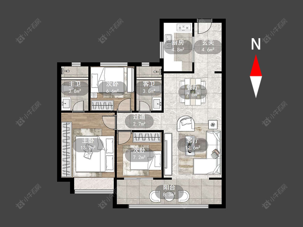 碧桂园都市森林房源户型图 常州碧桂园都市森林在售二手房源户型图_小牛看房