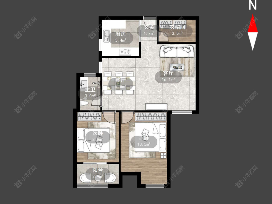 常州常发豪郡在售二手房源户型图_小牛看房