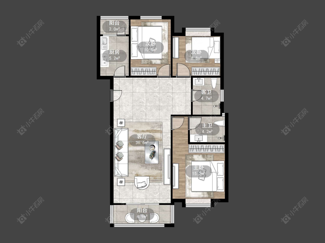 练湖新城房源户型图 丹阳练湖新城在售二手房源户型图_小牛看房