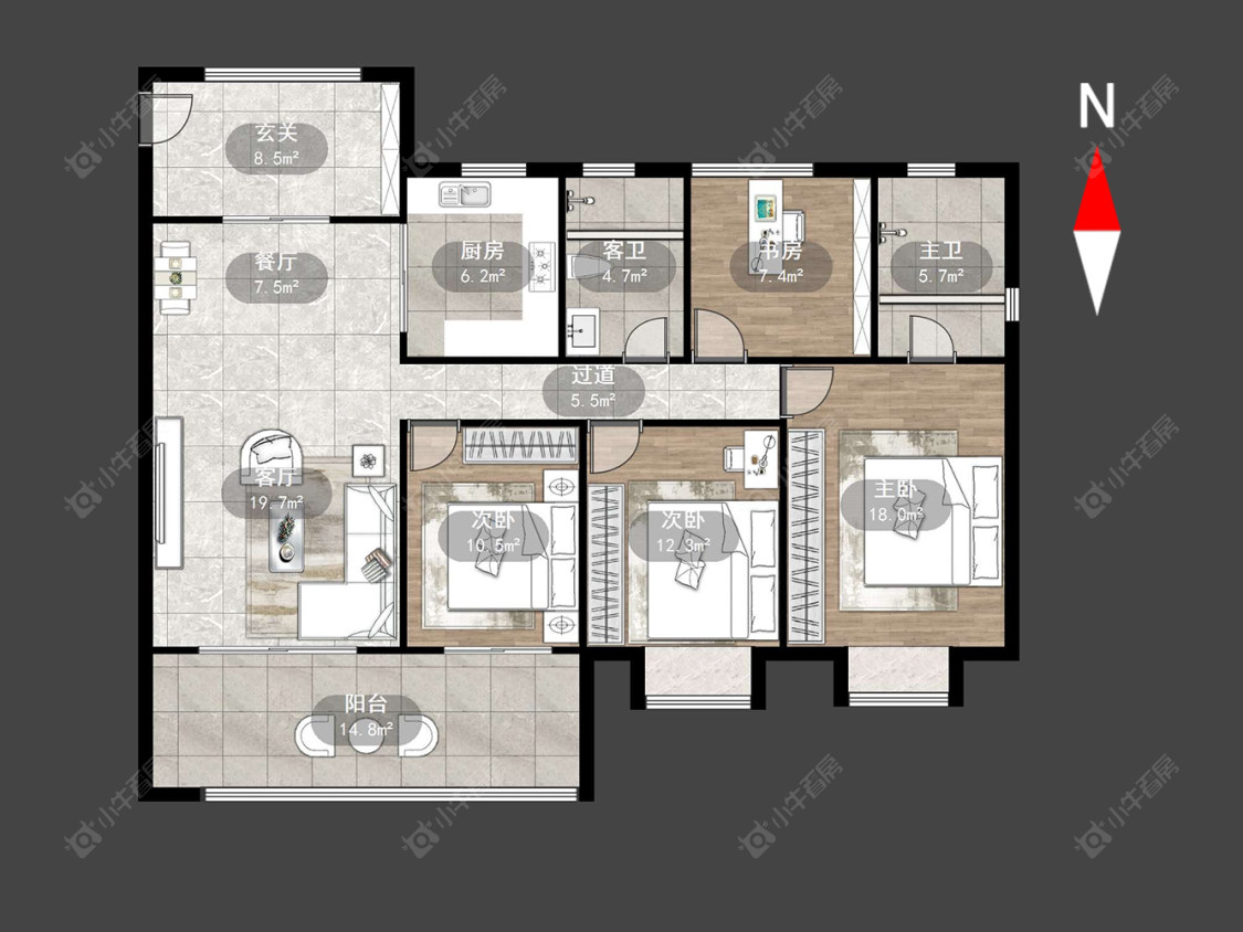 路劲城市印象房源户型图 常州路劲城市印象在售二手房源户型图_小牛看房