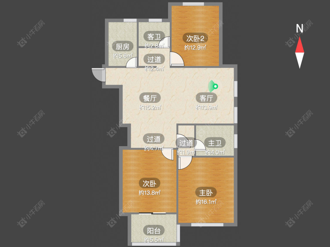 御河湾房源户型图 常州御河湾在售二手房源户型图_小牛看房