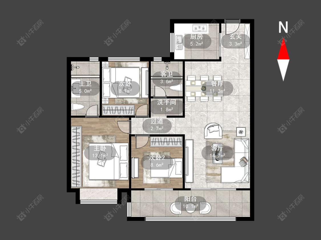 常州碧桂园壹号天禧在售二手房源户型图_小牛看房
