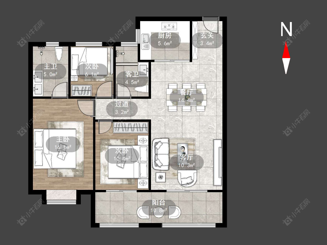 常州璞樾门第在售二手房源户型图_小牛看房