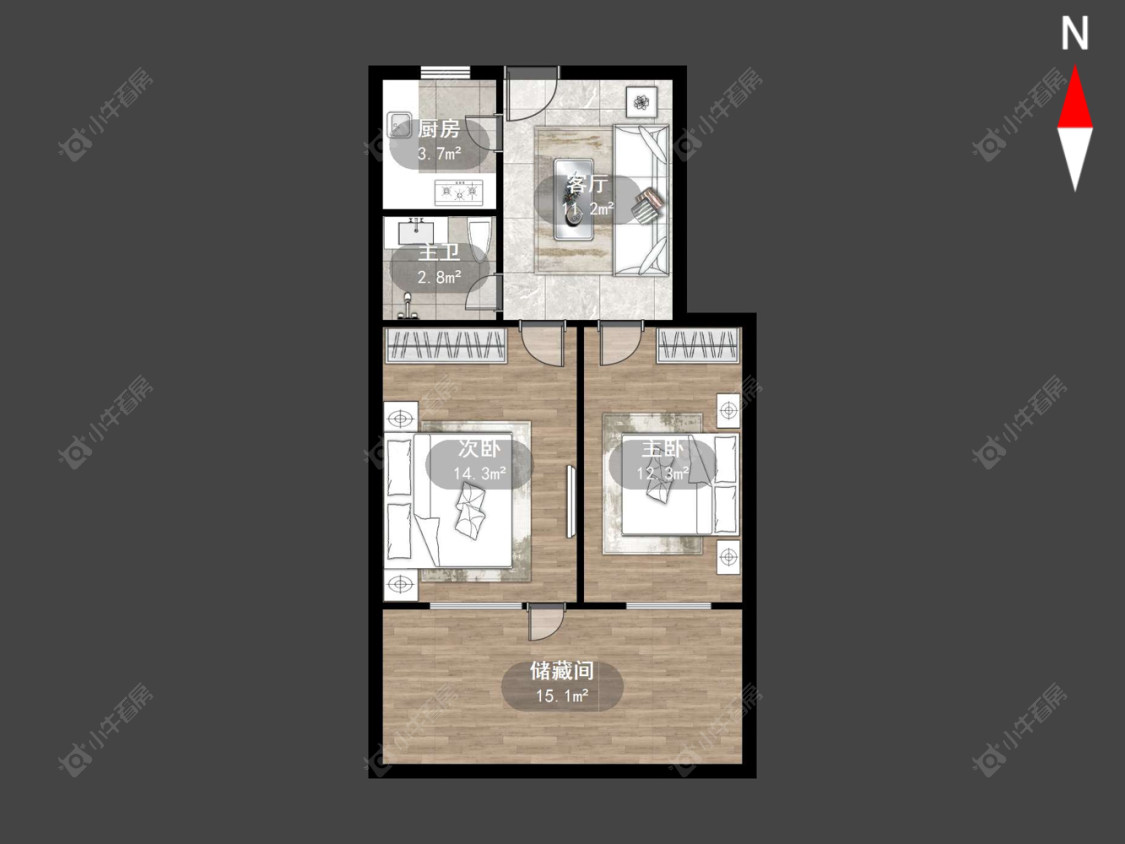 常州吴家场公寓在售二手房房源户型图_小牛看房